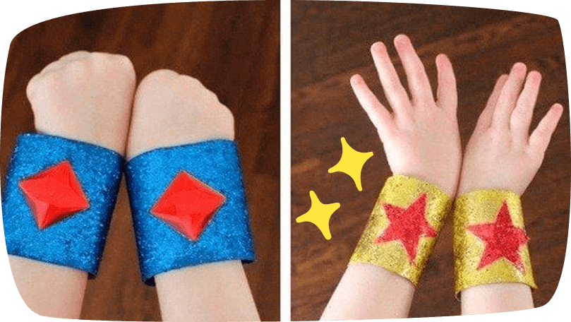 Armbänder aus Pappröhren
