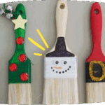 Christmas Paintbrushes